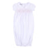 Lilly & Lucas Smocked Short Sleeve Gown - Pink - Magnolia BabyGown