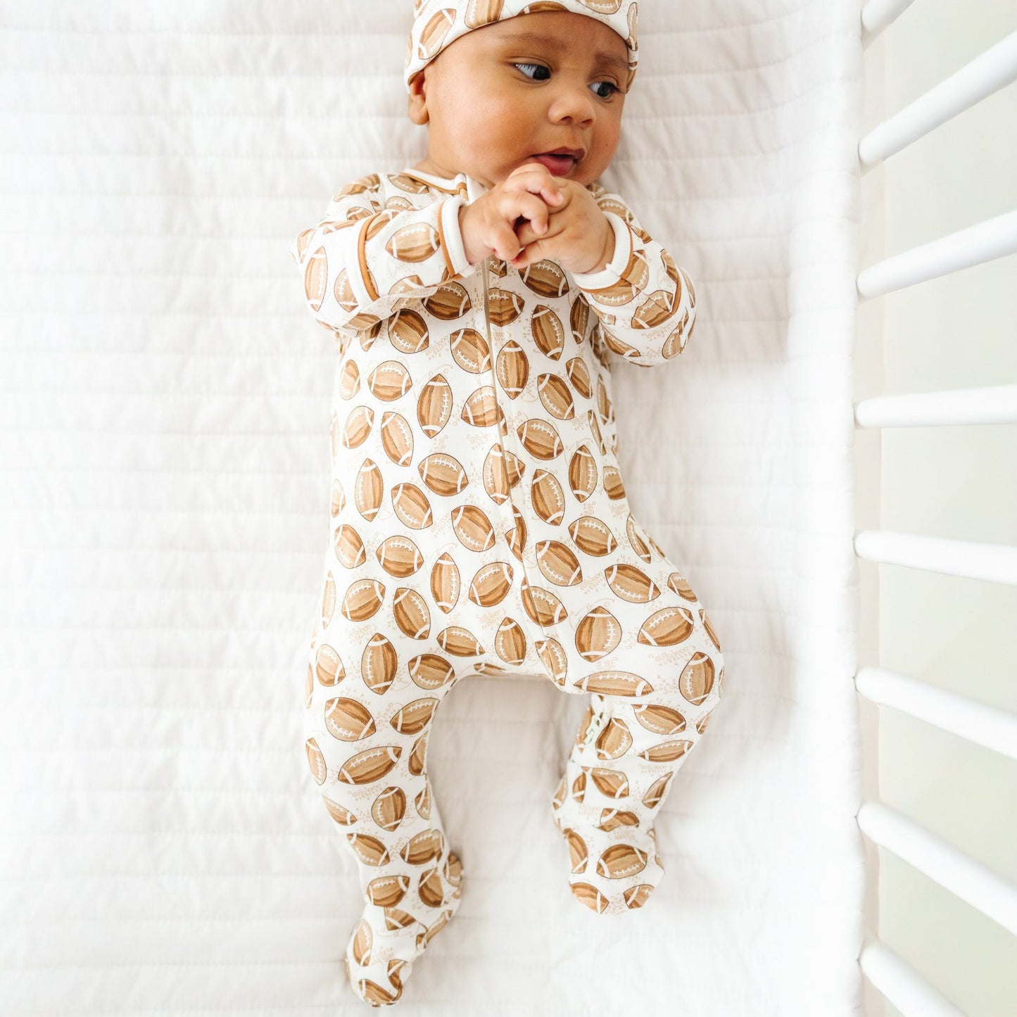 Little Champs Zip Footie - Magnolia BabyFootie