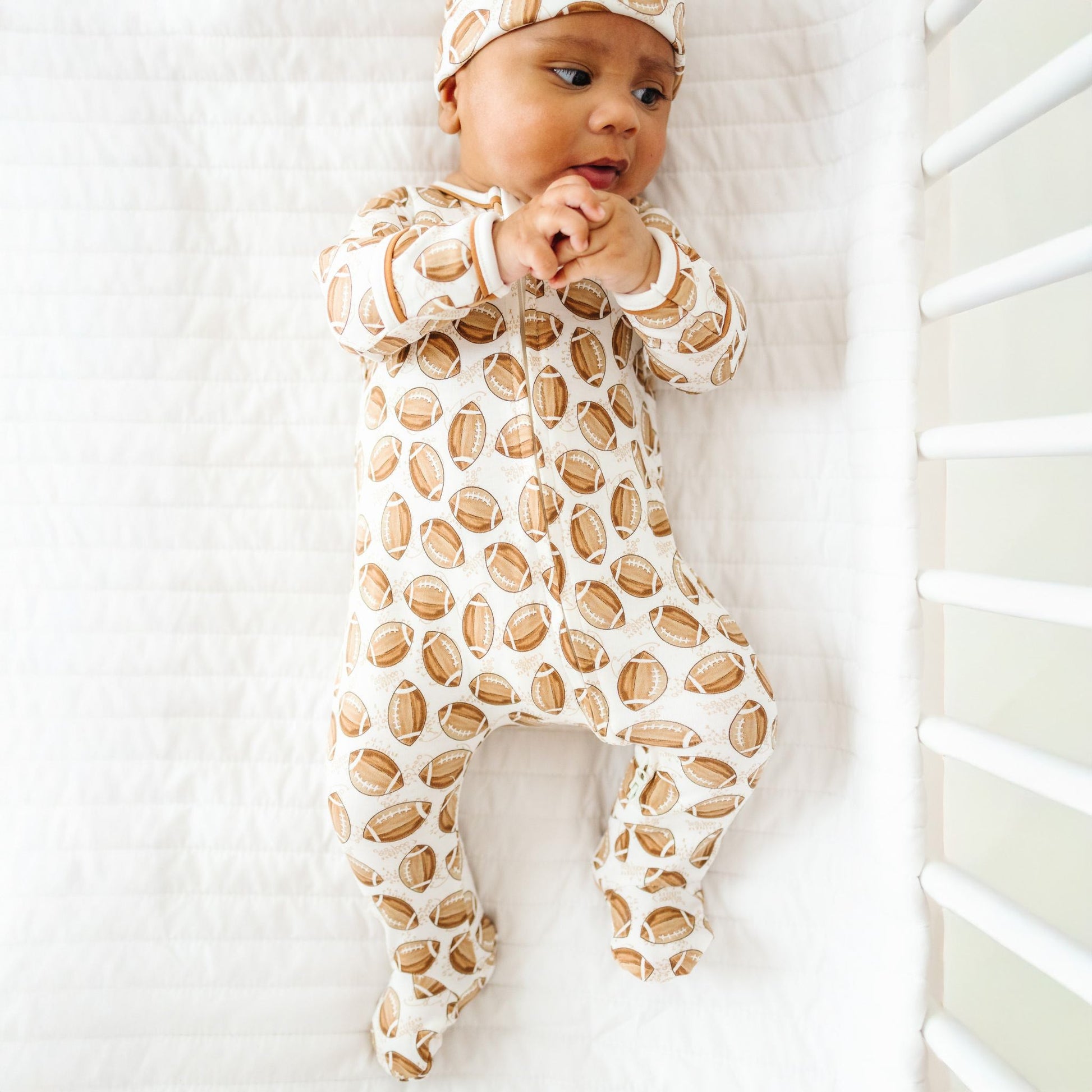 Little Champs Zip Footie - Magnolia BabyFootie