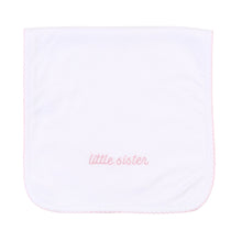  Little Sister Embroidered Burp Cloth - Magnolia BabyBurp Cloth