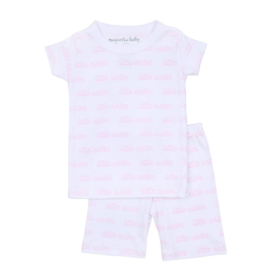 Little Sister Print Short Pajamas - Magnolia BabyShort Pajamas