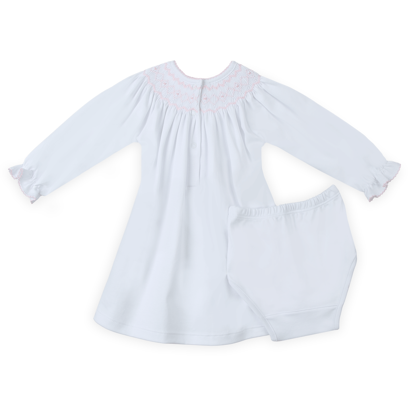 Lizzie's Classics Bishop Long Sleeve Dress - Pink - Magnolia BabyDress