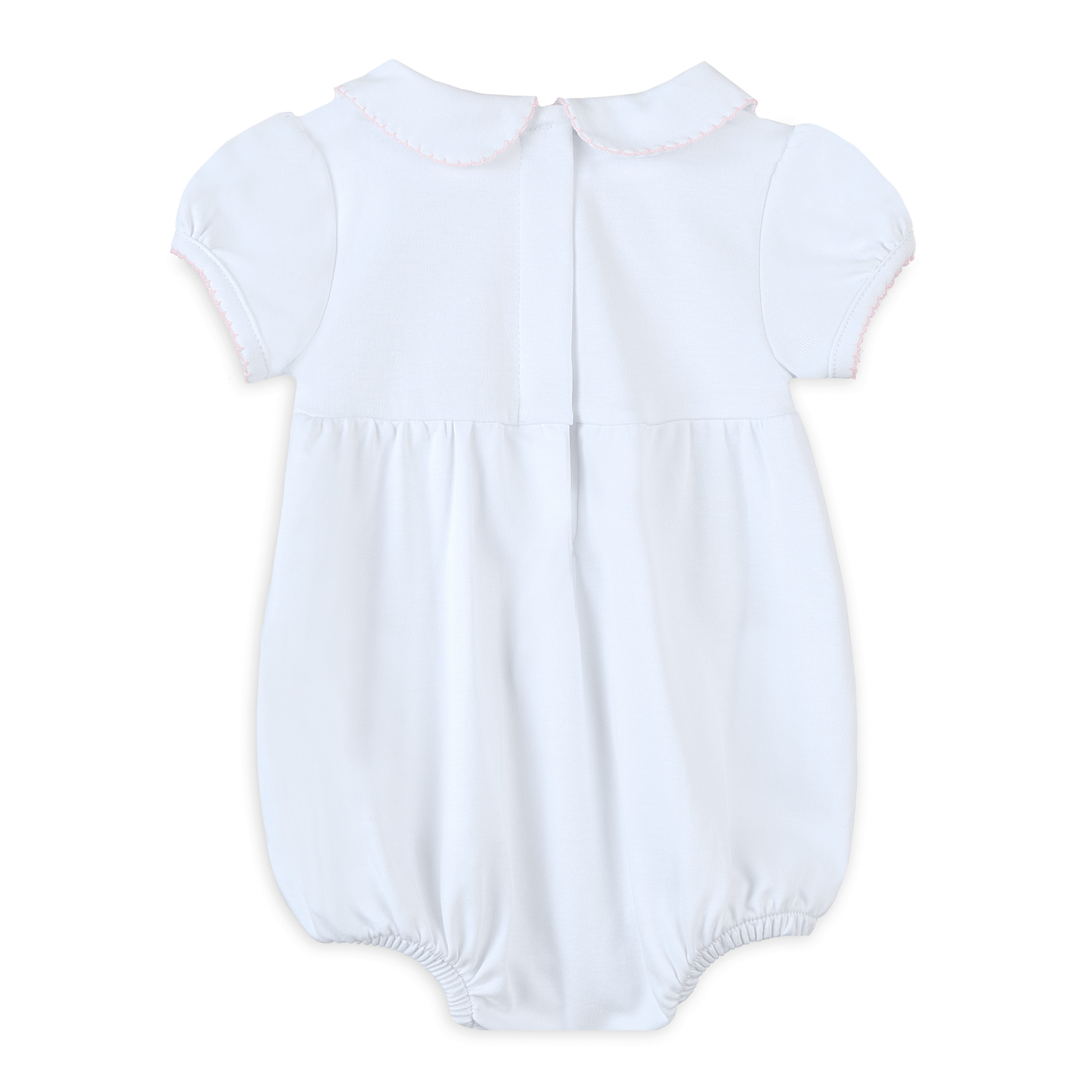 Lizzie's Classics Smocked Short Sleeve Bubble - Pink - Magnolia BabyBubble