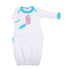 Love Gumballs Ruffle Lap Gown - Magnolia BabyGown