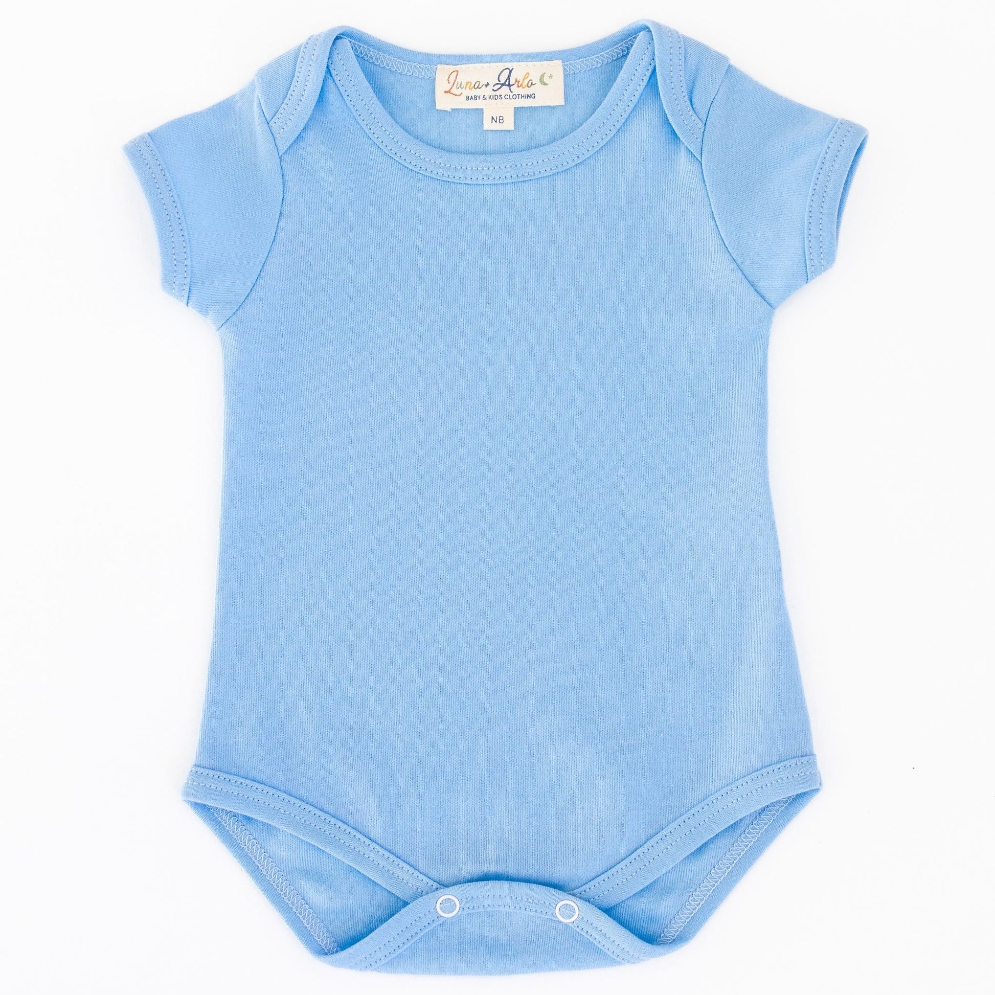 Luna & Arlo Basics Short Sleeve Bodysuit - Sky - Magnolia BabyBodysuit