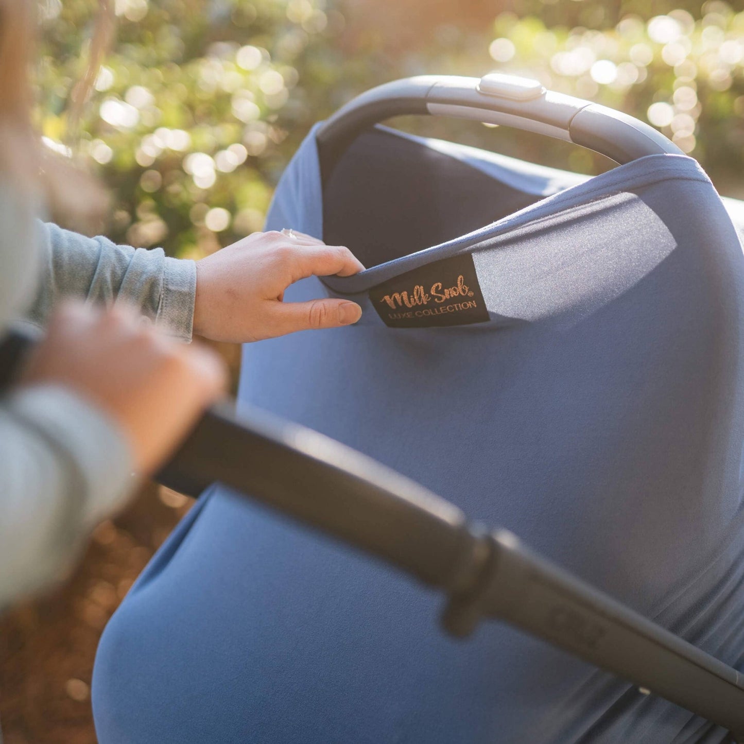 Luxe Cover - Ocean Blue - Magnolia BabyCar Seat Cover