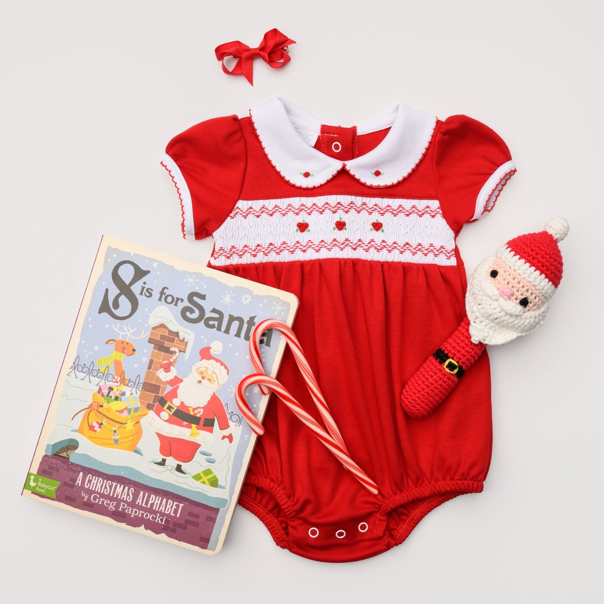 Magnolia Baby Girl Santa Gift Set Baby's First Christmas