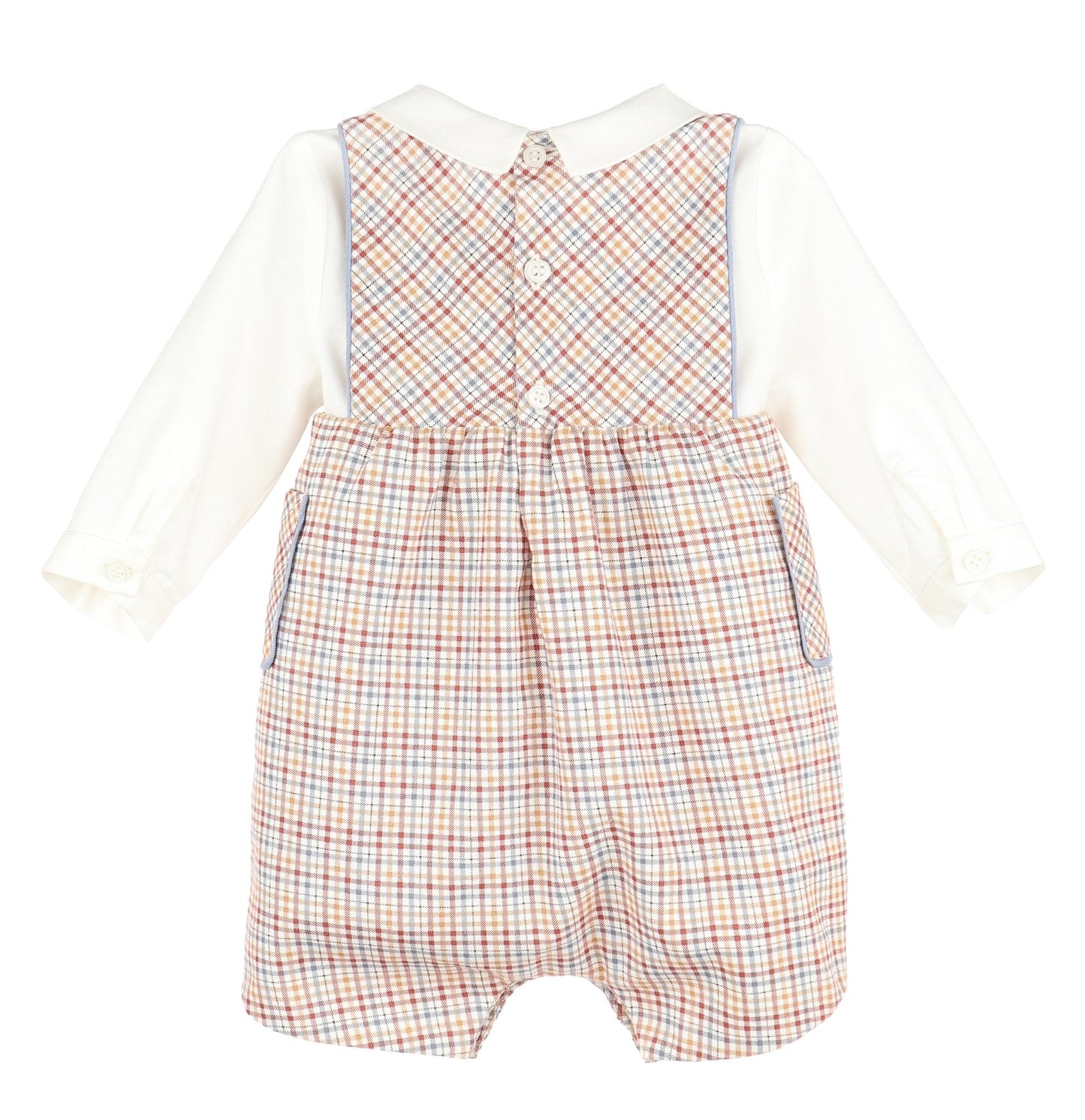 Maple Checks Shortall Set - Magnolia BabyShortall