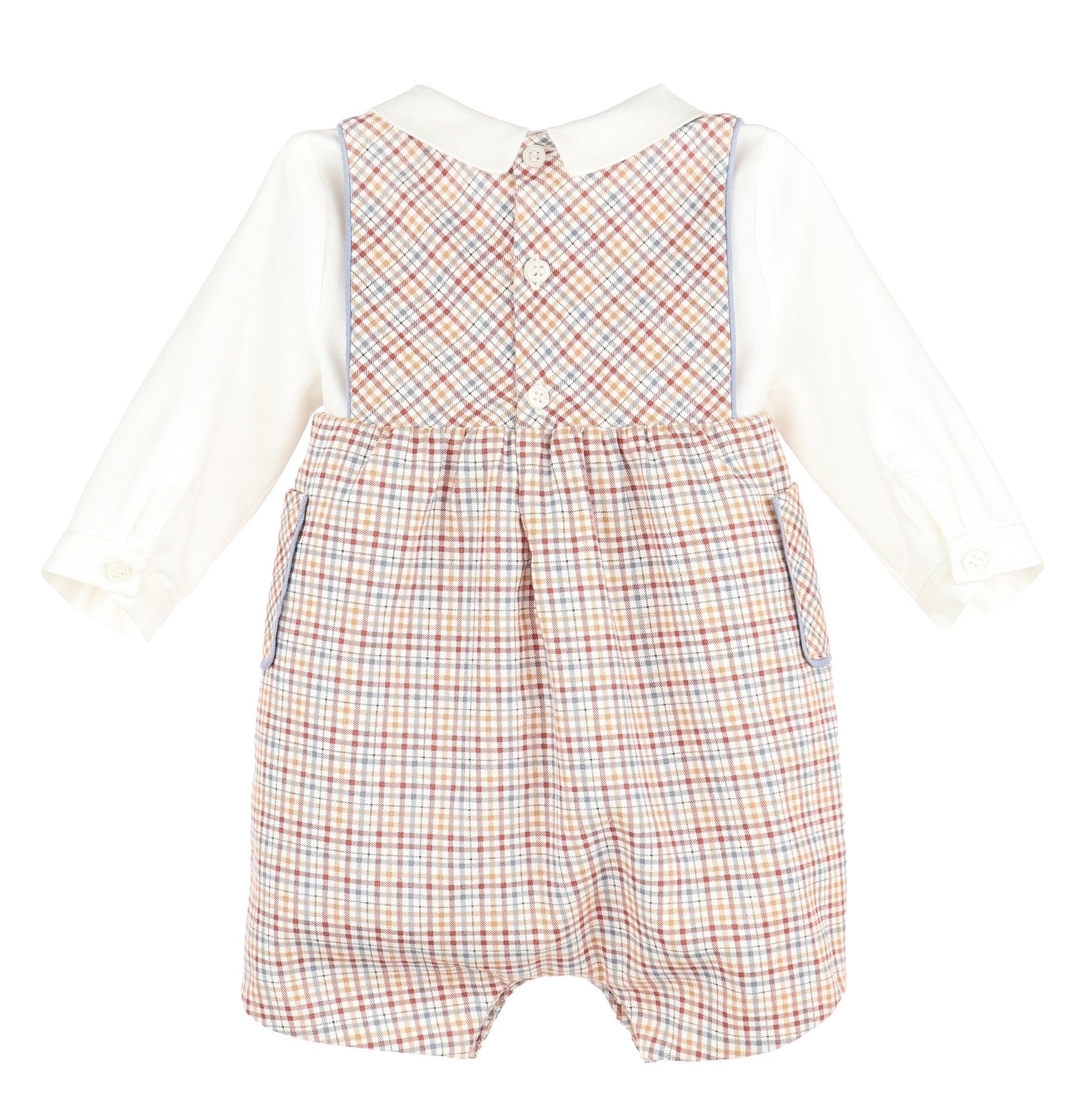 Maple Checks Shortall Set - Magnolia BabyShortall