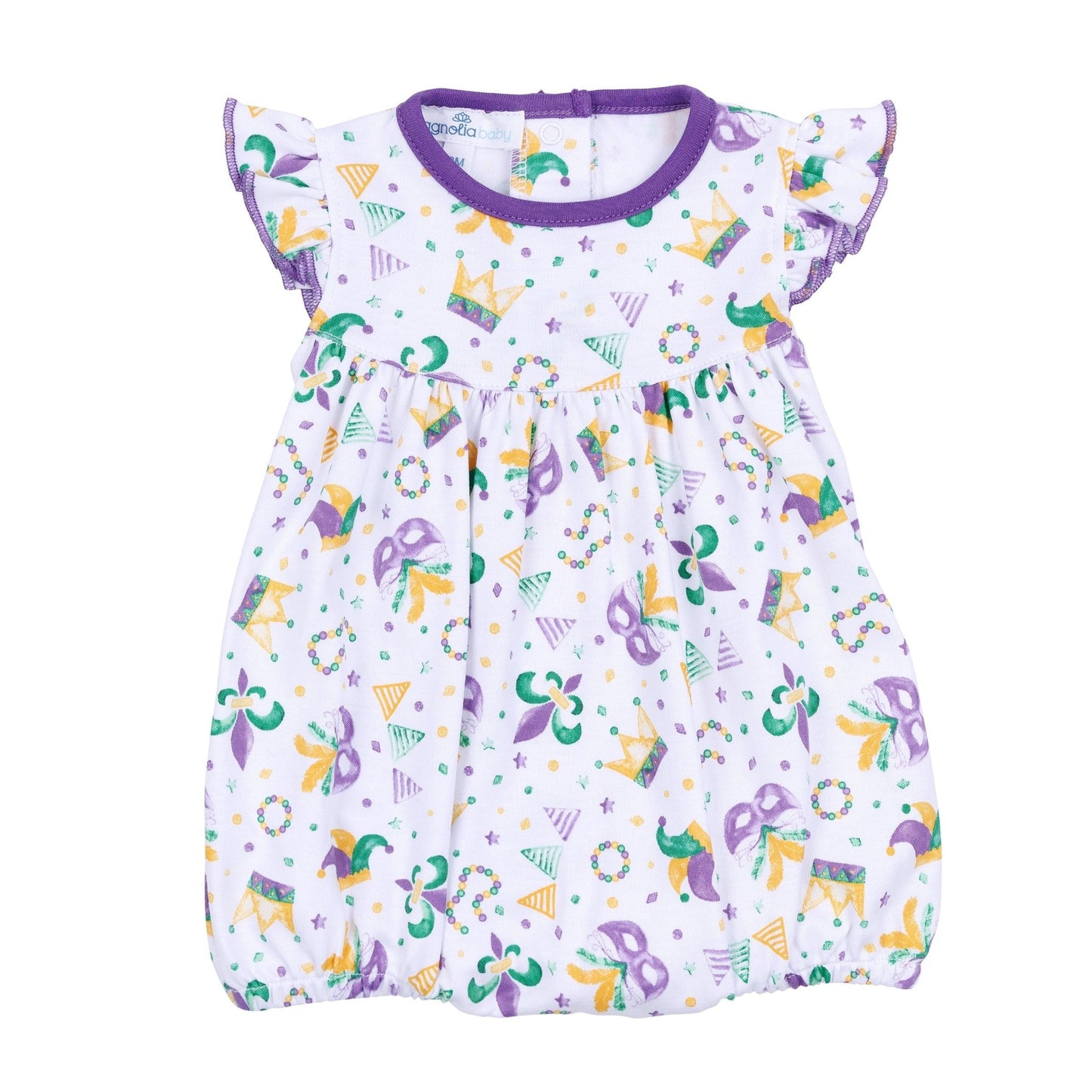 Mardi Gras Munchkins Flutters Bubble - Magnolia BabyBubble