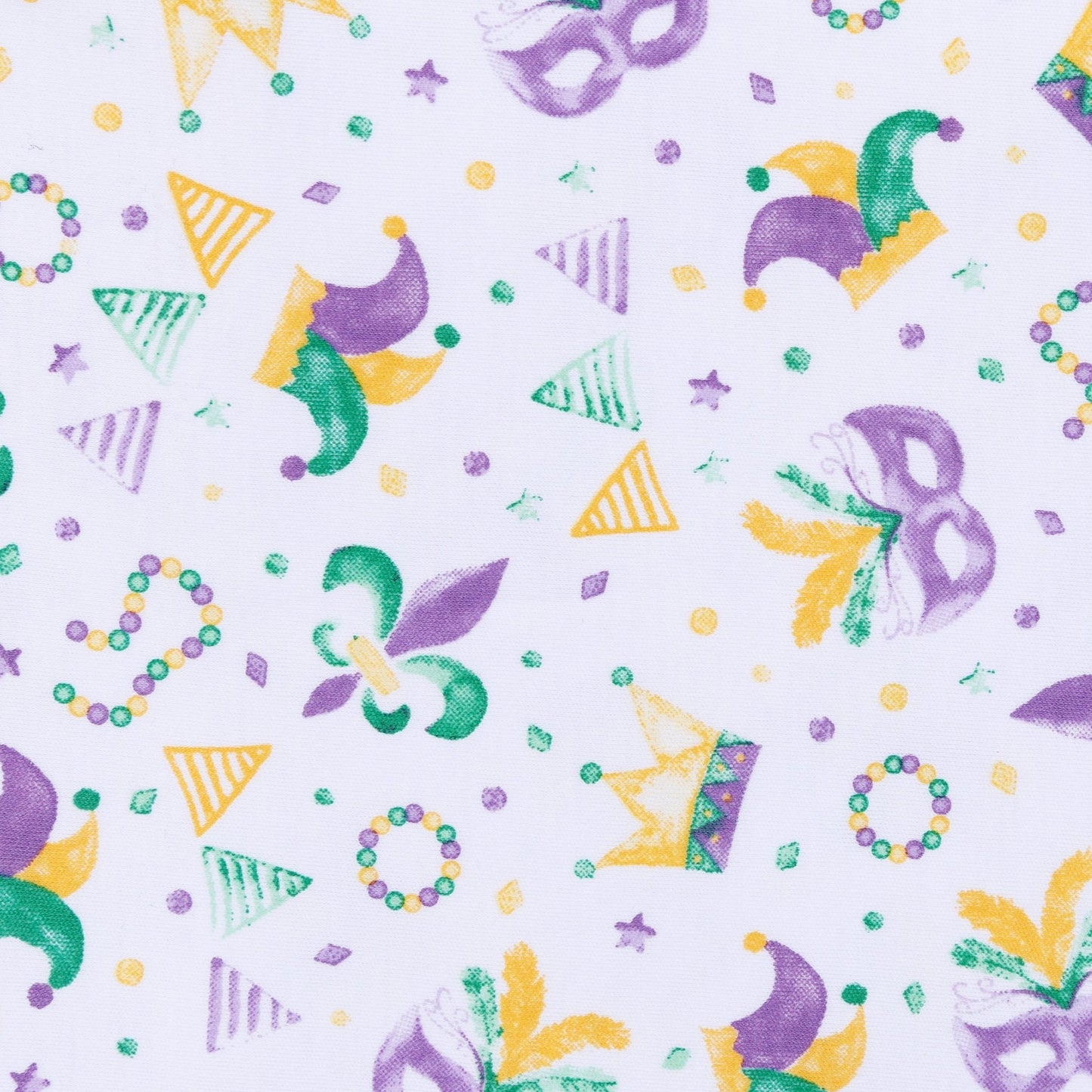 Mardi Gras Munchkins Zip Footie - Magnolia BabyFootie