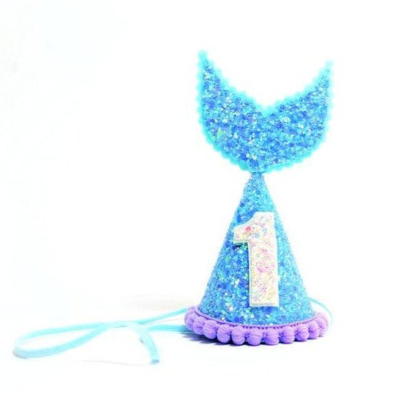 Mermaid Glitter Party Hat - Magnolia BabyParty Supplies