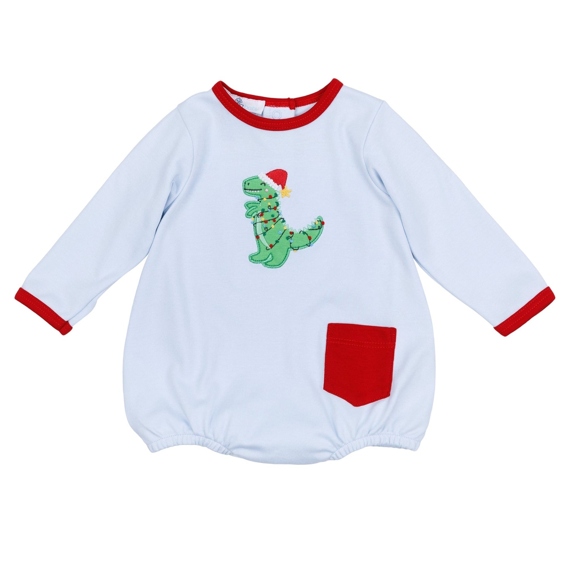 Merry Rexmas Combo Long Sleeve Bubble - Magnolia BabyBubble