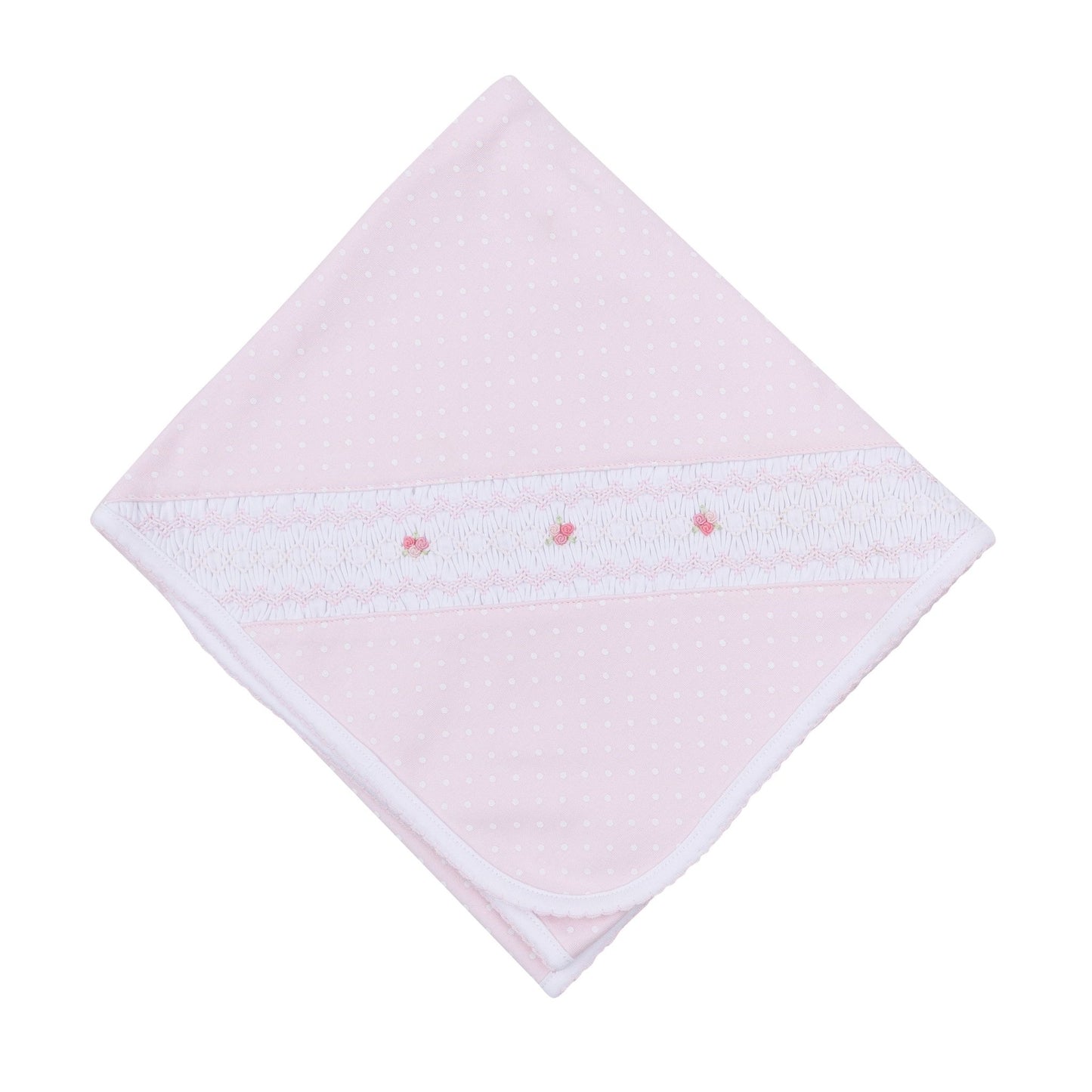 Mia's Classics Smocked Receiving Blanket - Pink - Magnolia BabyReceiving Blanket