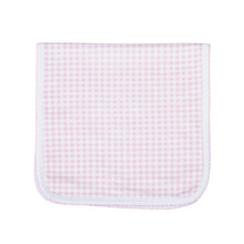  Mini Checks Burp Cloth - Pink - Magnolia BabyBurp Cloth
