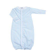  Mini Checks Converter - Blue - Magnolia BabyConverter Gown