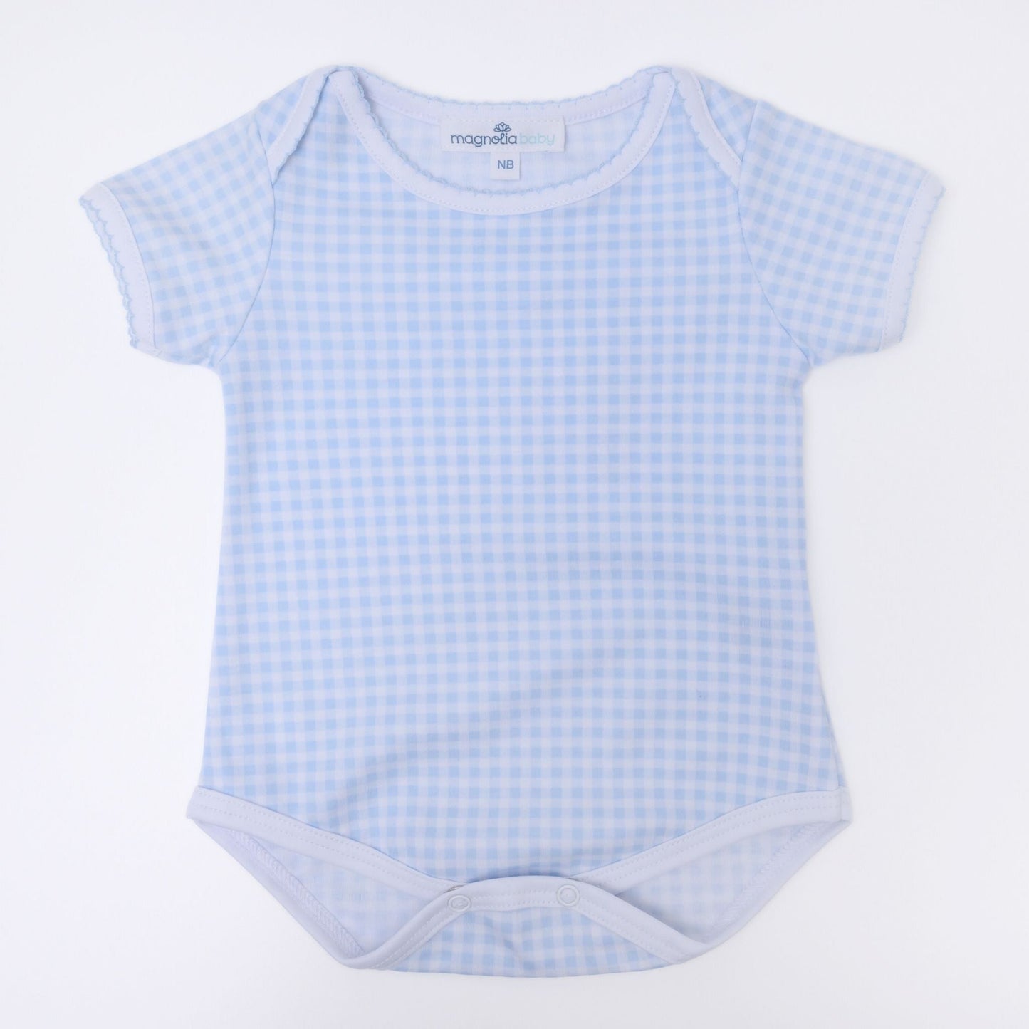 Mini Checks Lap Bodysuit - Blue - Magnolia BabyBodysuit