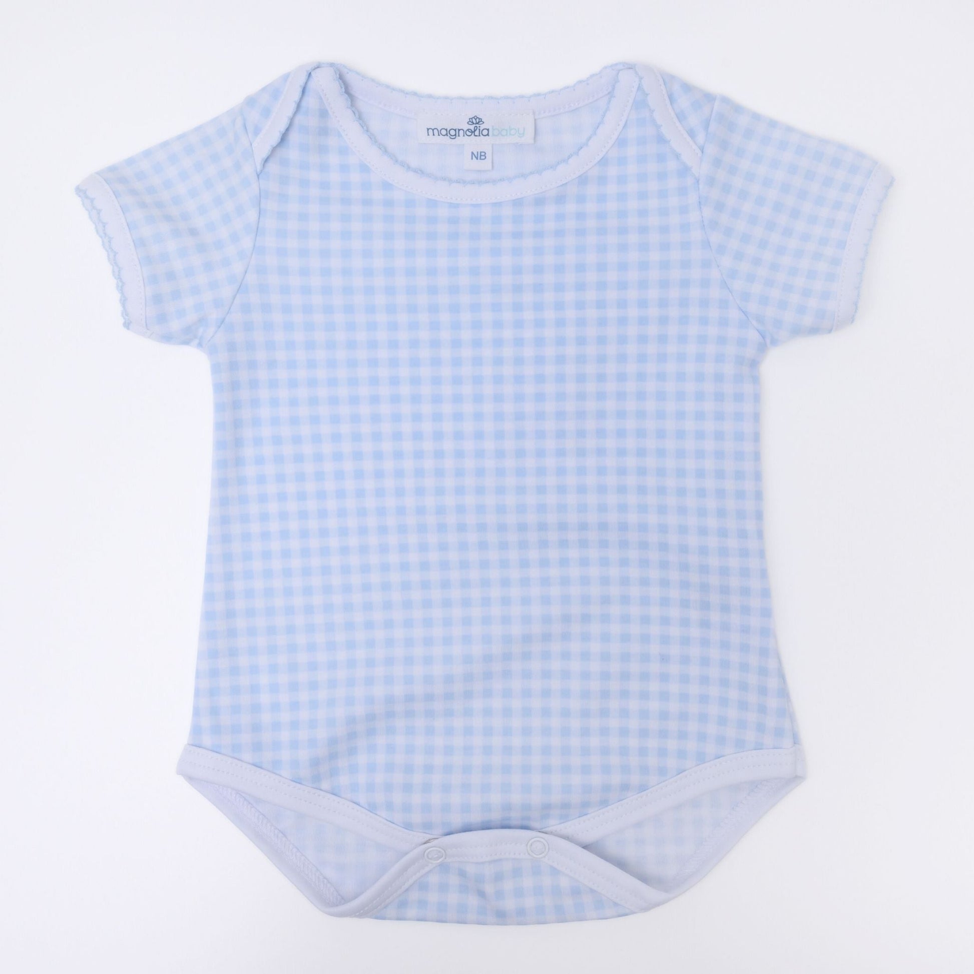 Mini Checks Lap Bodysuit - Blue - Magnolia BabyBodysuit