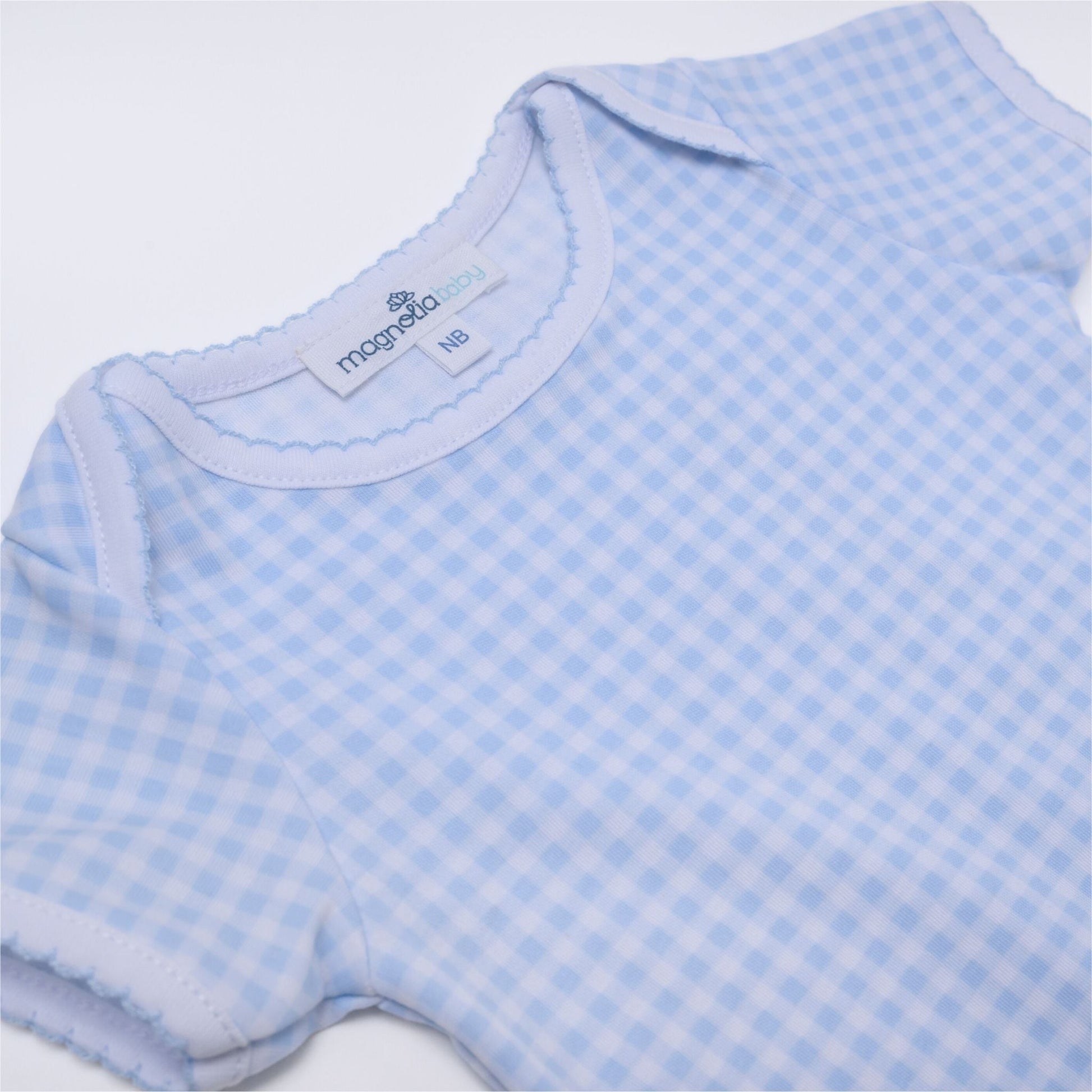 Mini Checks Lap Bodysuit - Blue - Magnolia BabyBodysuit