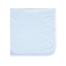  Mini Checks Receiving Blanket - Blue - Magnolia BabyReceiving Blanket