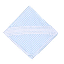  Mini Checks Smocked Receiving Blanket - Blue - Magnolia BabyReceiving Blanket