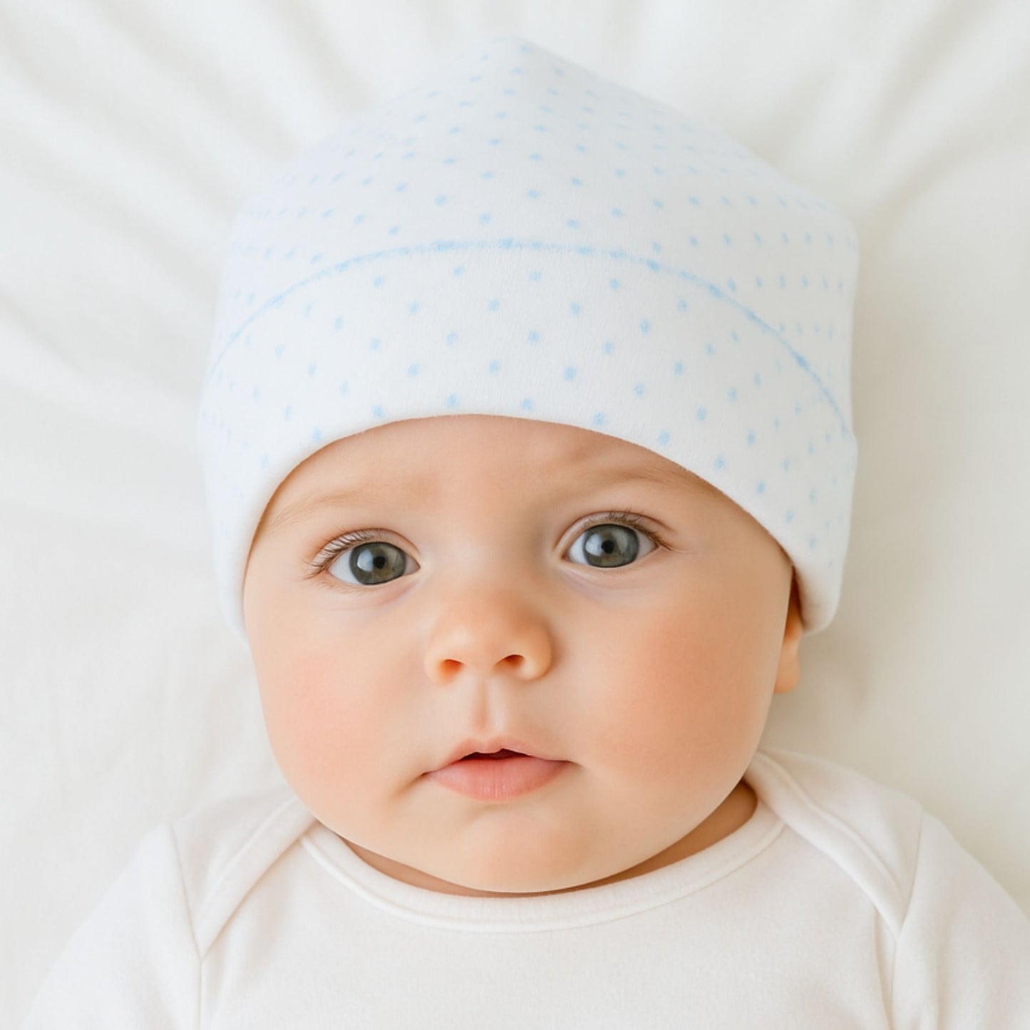 Mini Dots Hat - Blue - Magnolia BabyHat