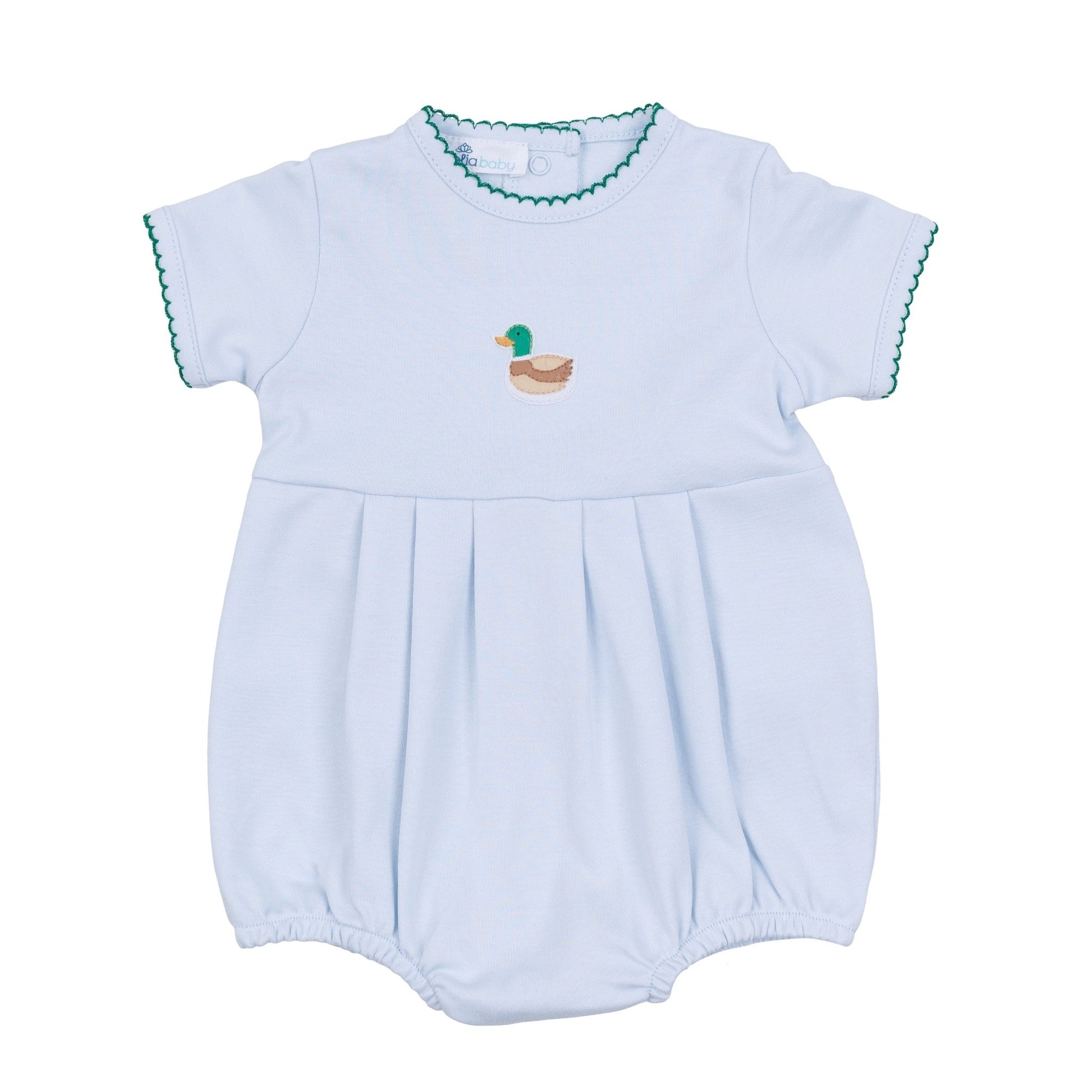 Mini Mallard Embroidered Bubble - Light Blue - Magnolia BabyBubble