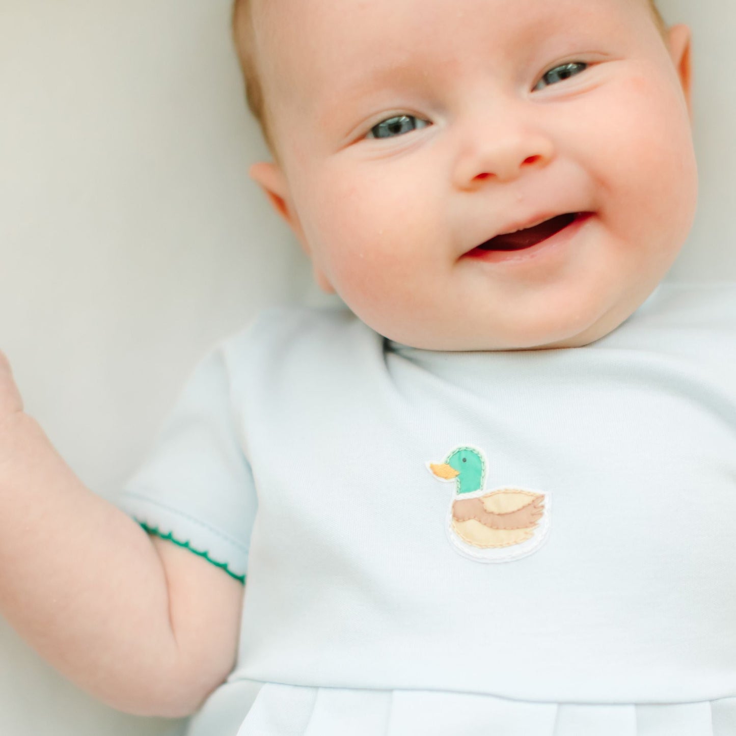 Mini Mallard Embroidered Bubble - Light Blue - Magnolia BabyBubble