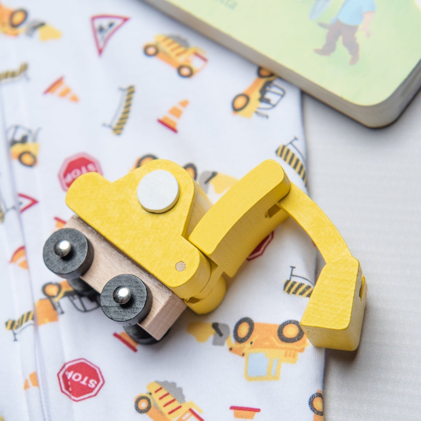 Mini Movers Wooden Construction Trucks - Magnolia BabyWooden Toy