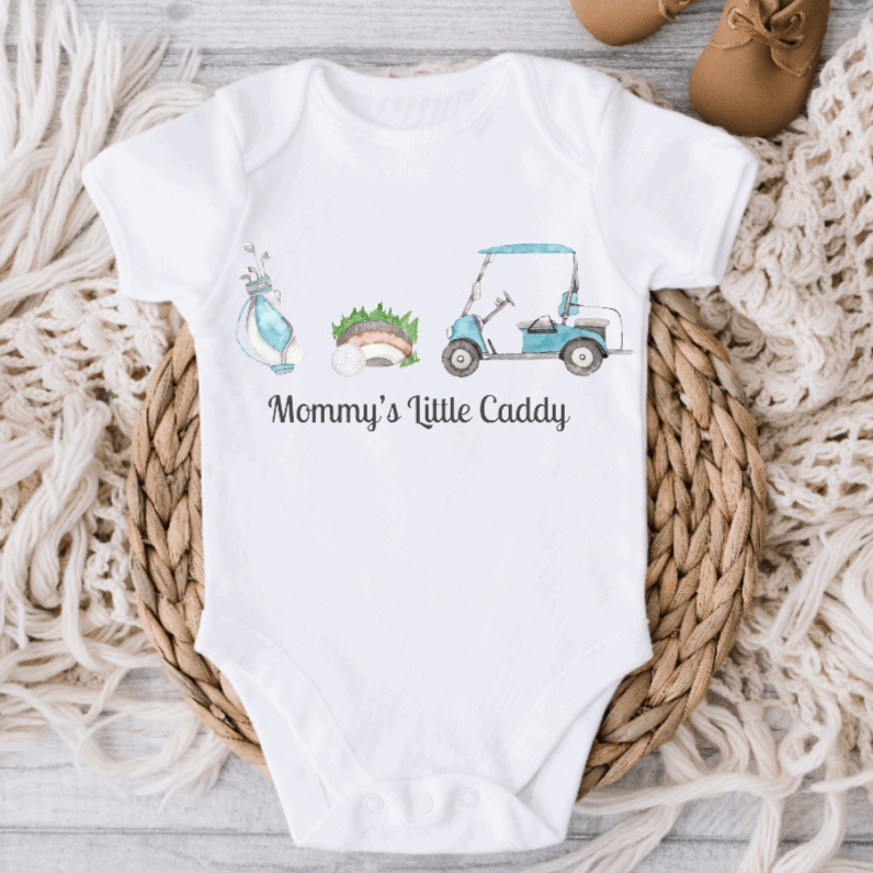 Mommy's Little Caddy Baby Boy Golf Onesie - Magnolia BabyBodysuit