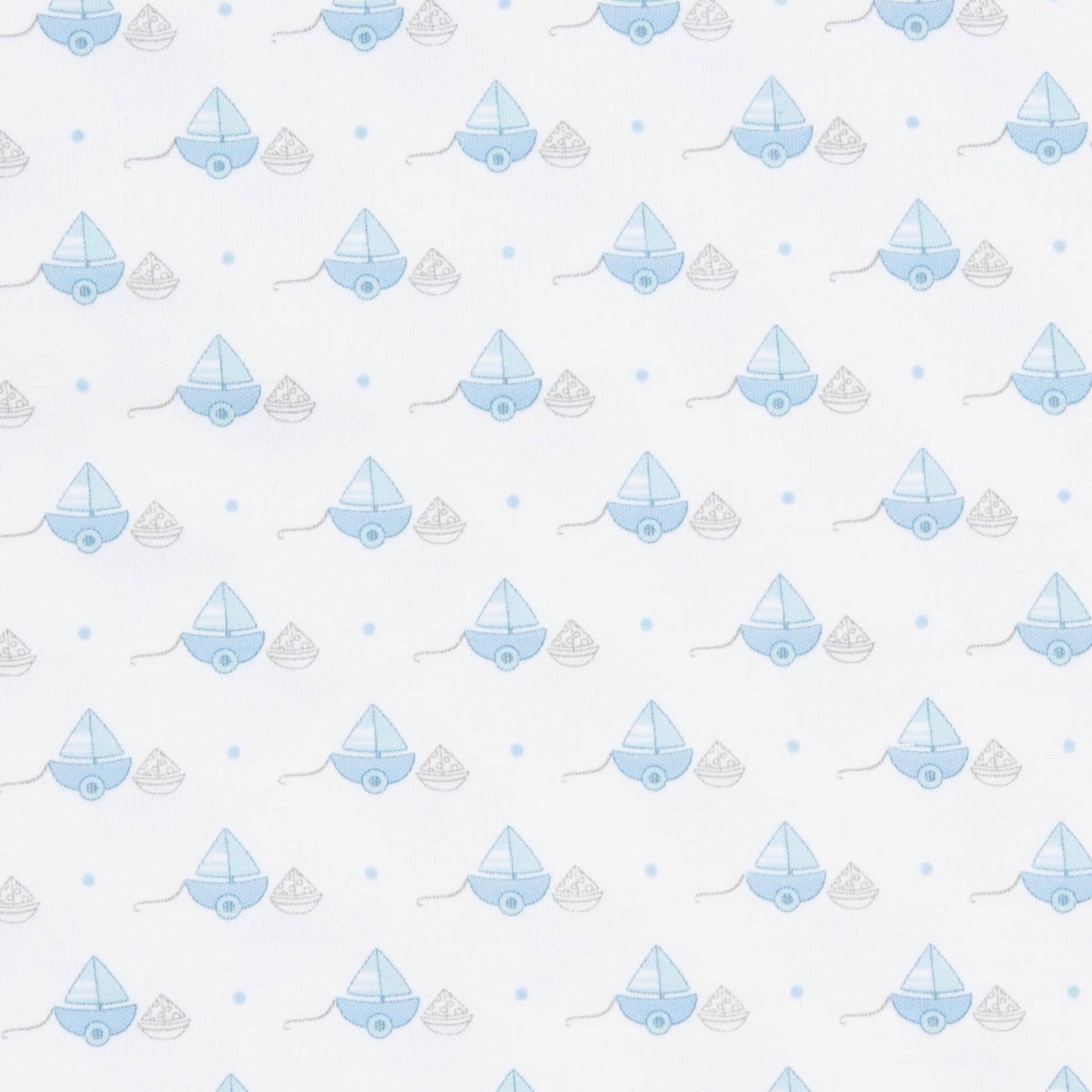 My First Sailboat Long Pajamas - Light Blue - Magnolia BabyLong Pajamas