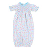 Natalie's Classics Bishop Print Short Sleeve Gown - Magnolia BabyGown