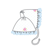  Natalie's Classics Embroidered Bonnet - Magnolia BabyHat
