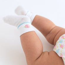  Natalie's Classics Embroidered Socks - Magnolia BabySocks