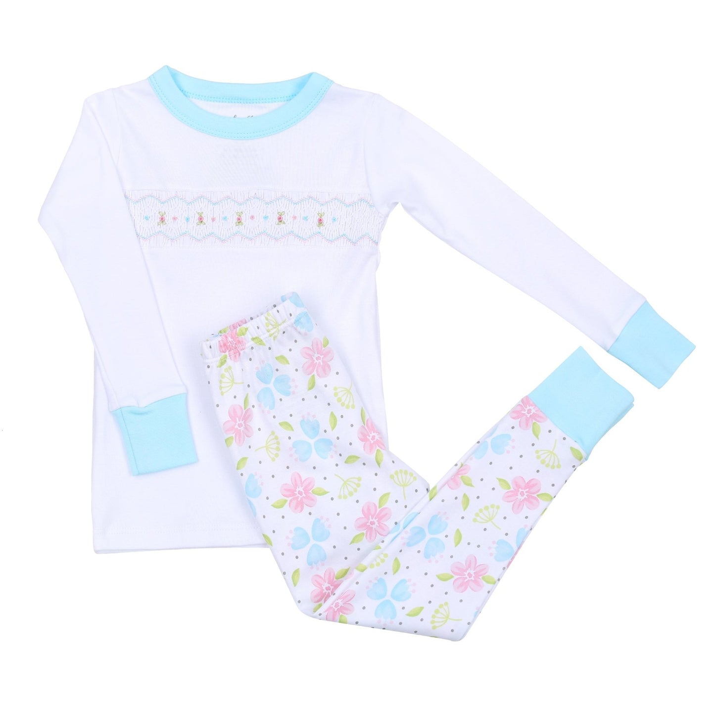 Natalie's Classics Smocked Long Pajamas - Magnolia BabyLong Pajamas