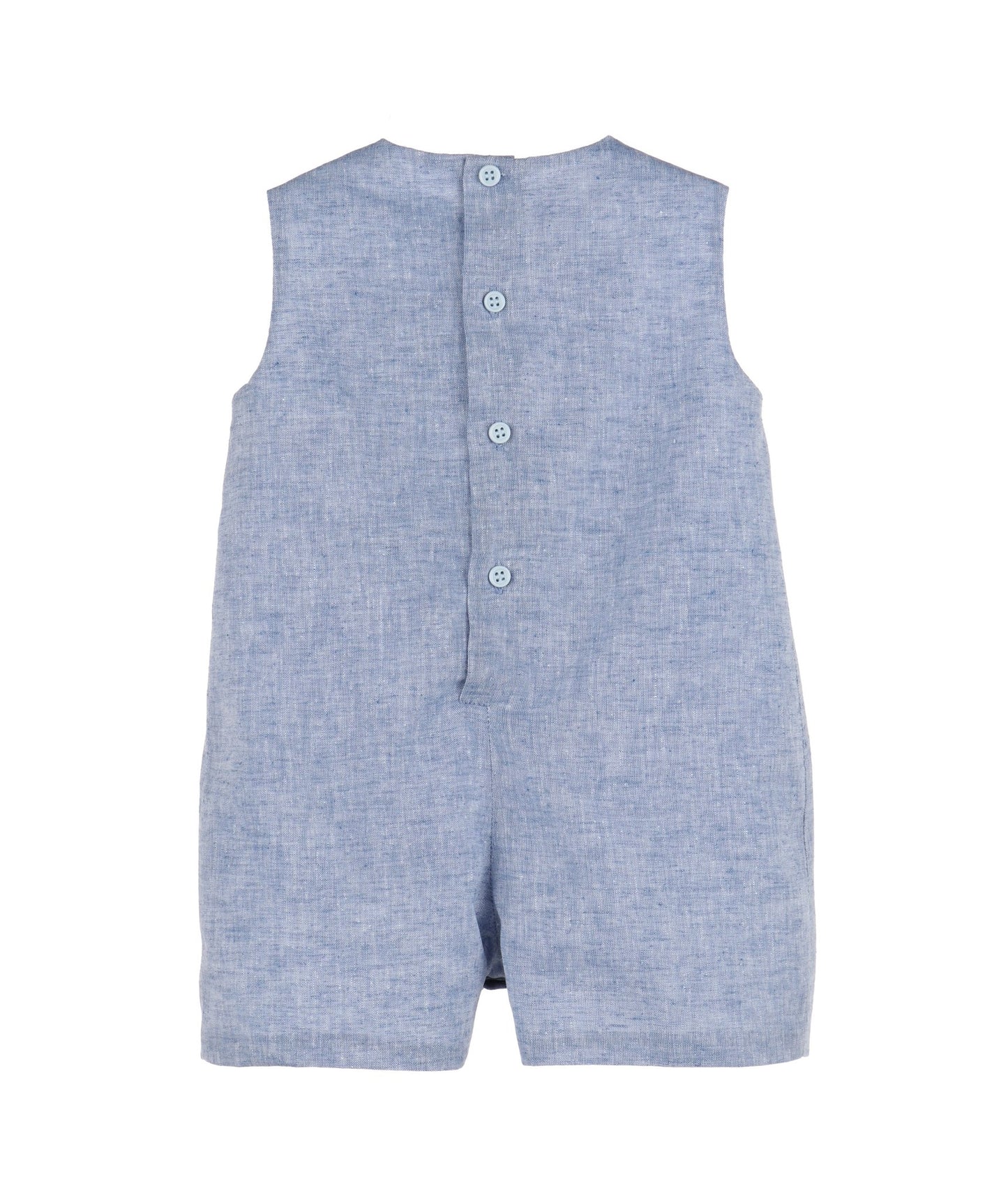 Navy Flap Pocket Romper - Magnolia BabyShortall