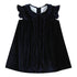 Navy Velour Flutter Dress - Magnolia BabyDress