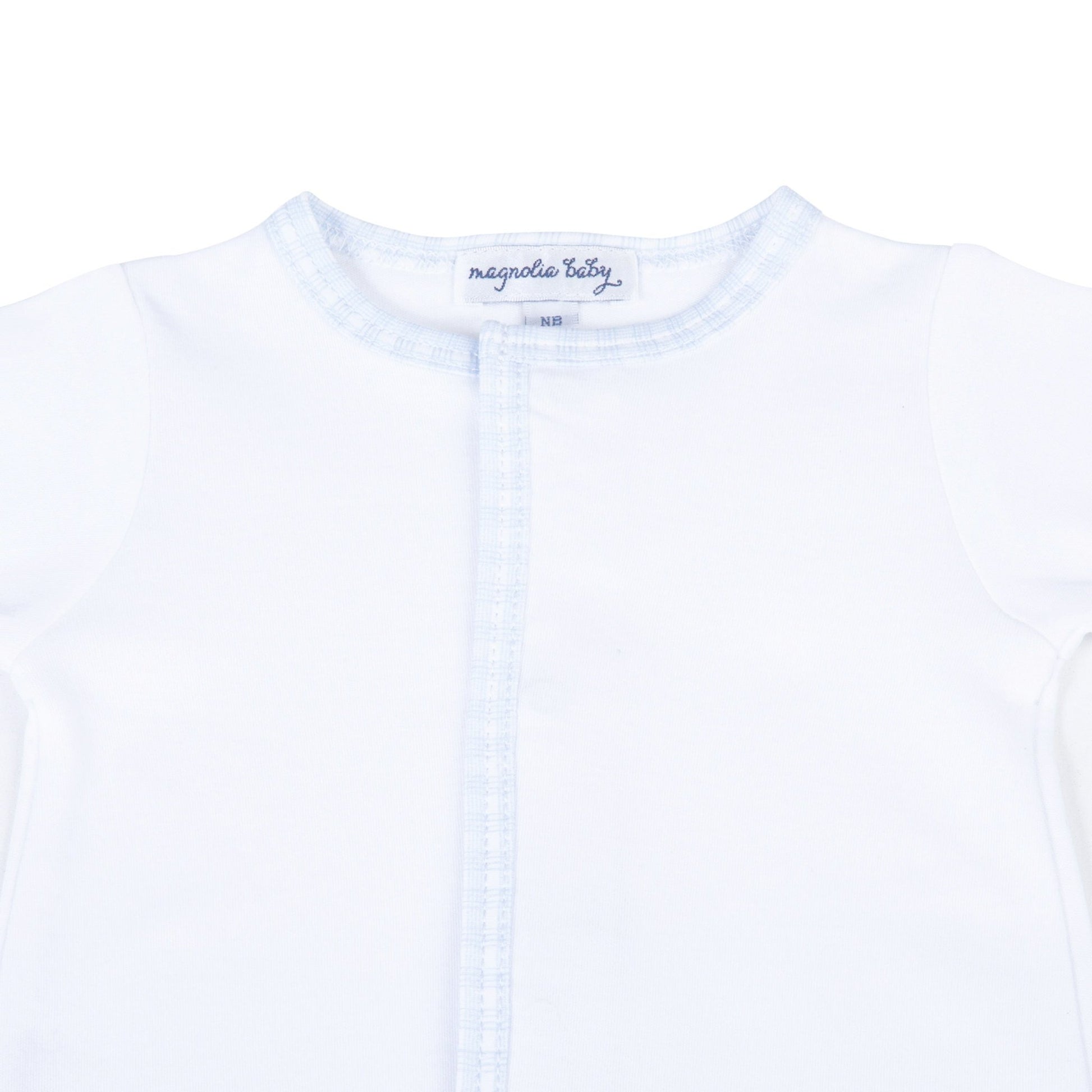 New Beginnings Footie - Blue - Magnolia BabyFootie