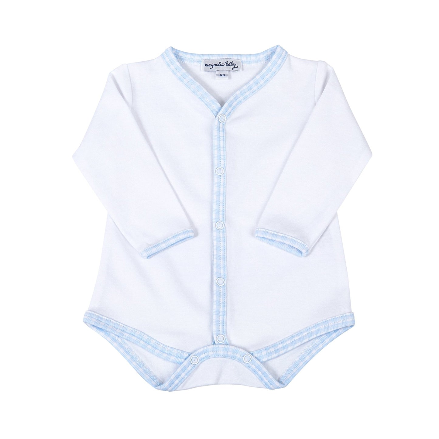 New Beginnings Long Sleeve Bodysuit - Blue - Magnolia BabyBodysuit
