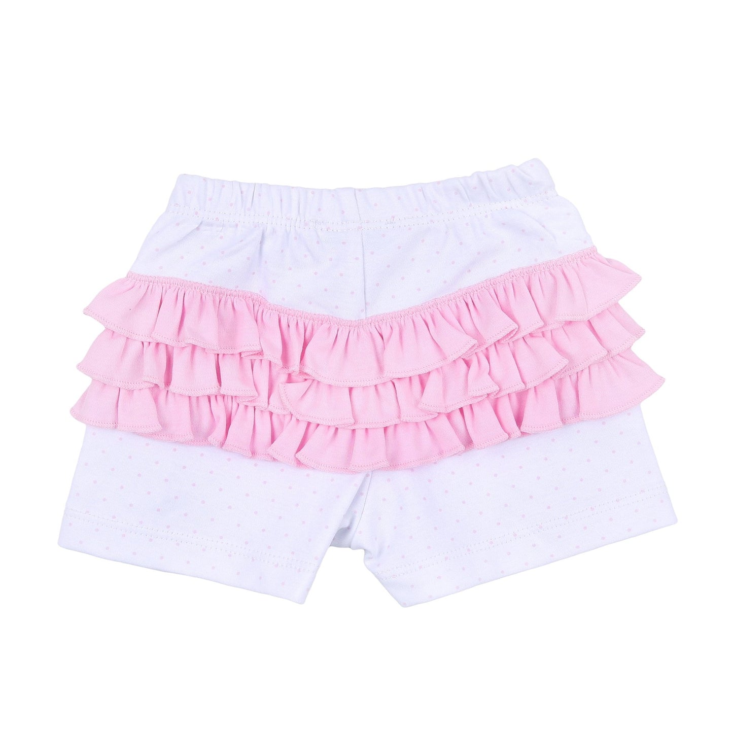 Ocean Bliss Pink Infant Embroidered Ruffle Flutters Short Set - Magnolia BabyShort Set