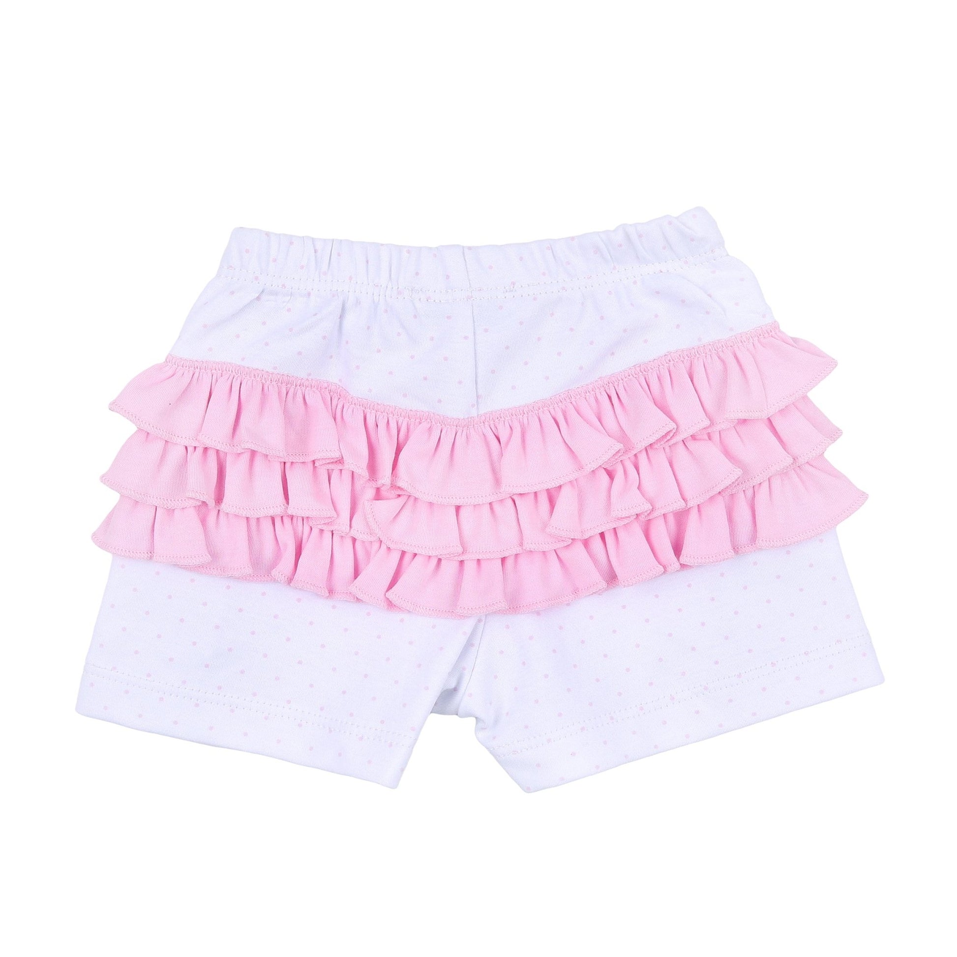 Ocean Bliss Pink Infant Embroidered Ruffle Flutters Short Set - Magnolia BabyShort Set