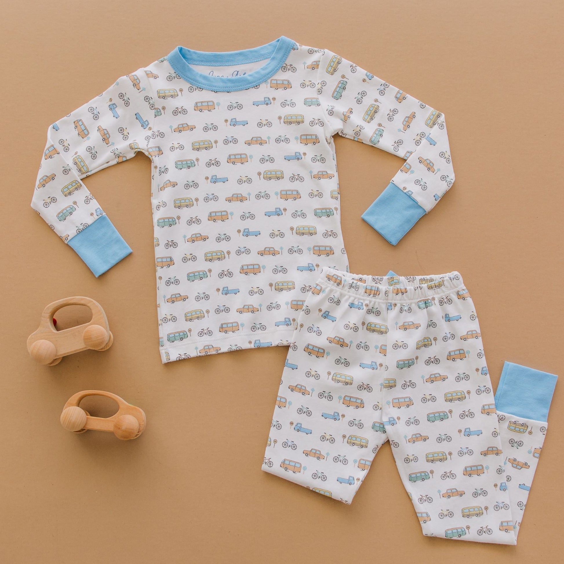 On the Move Long Pajamas - Magnolia BabyLong Pajamas