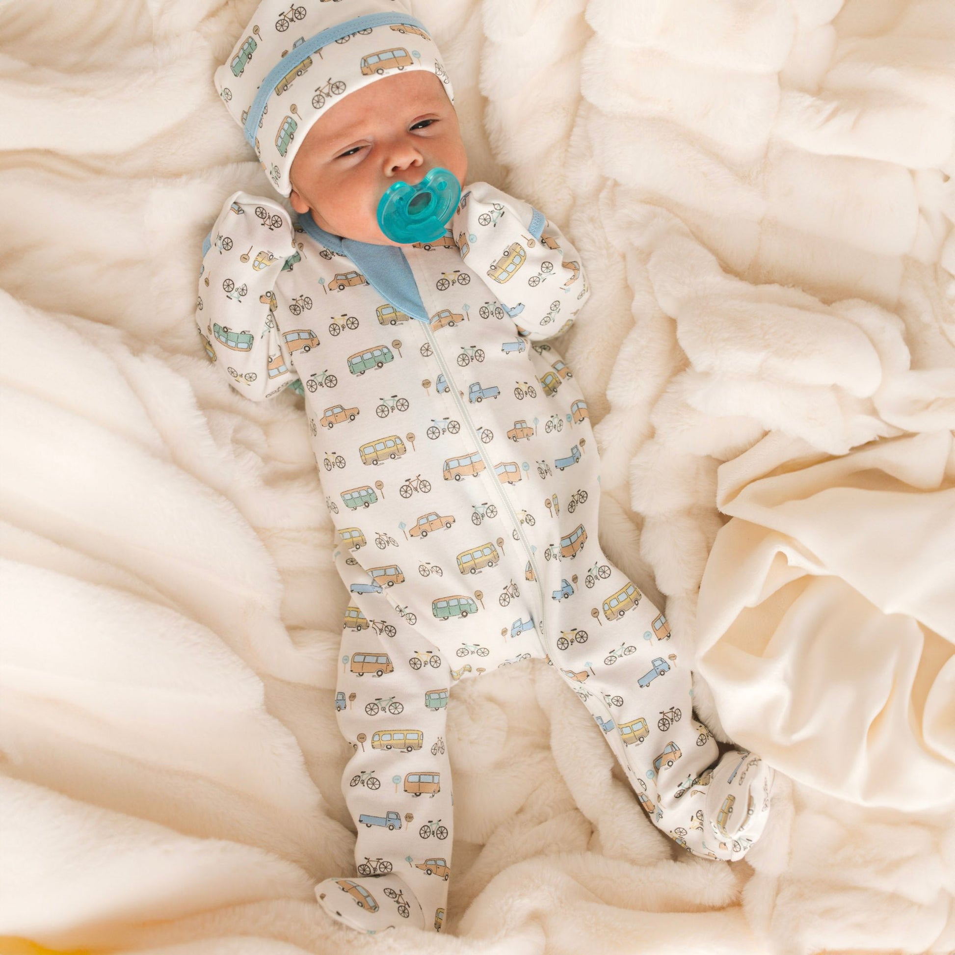 On the Move Zip Footie - Magnolia BabyFootie