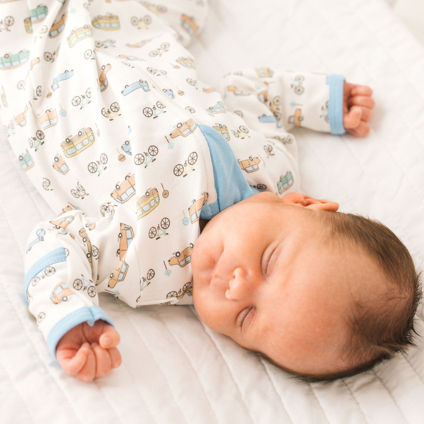 On the Move Zip Footie - Magnolia BabyFootie