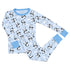 Panda Love Blue Long Pajamas - Magnolia BabyLong Pajamas