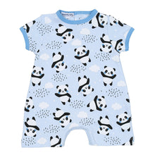  Panda Love Blue Print Short Playsuit - Magnolia BabyShort Playsuit