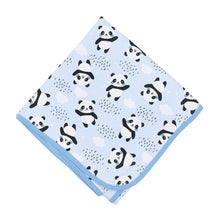  Panda Love Receiving Blanket - Blue - Magnolia BabyReceiving Blanket