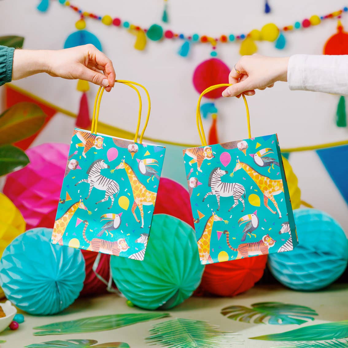 Party Animals Kids Treat Bags - 8 Pack - Magnolia BabyParty Supplies