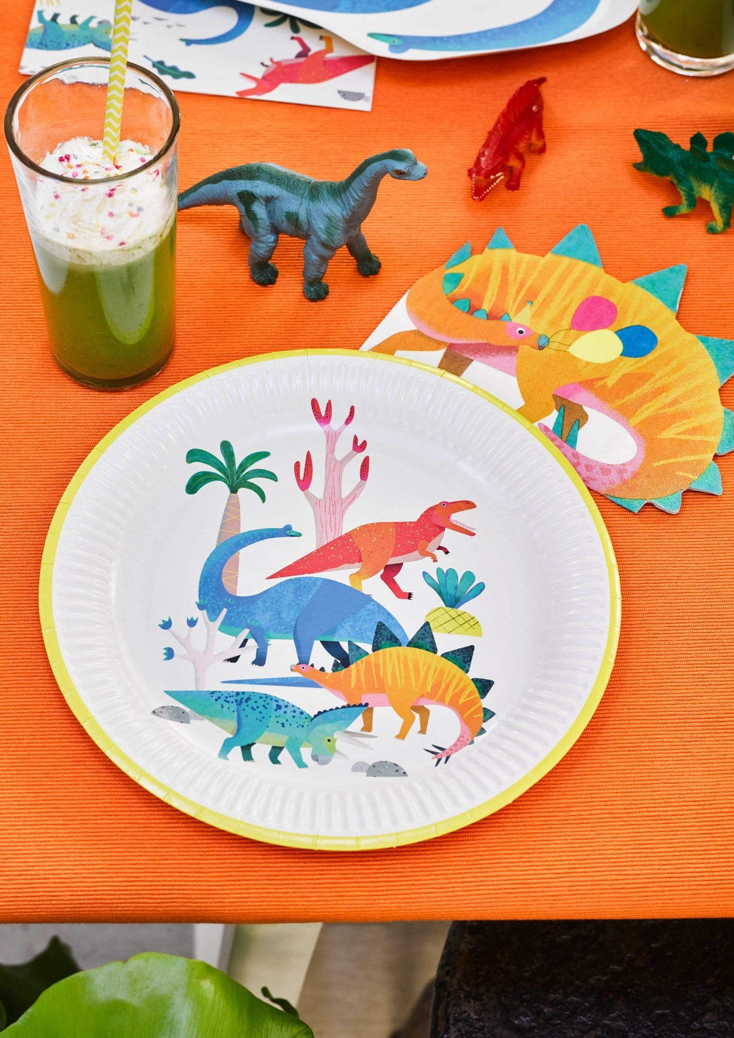 Party Dinosaur Shaped Napkins - 16 Pack - Magnolia BabyParty Supplies