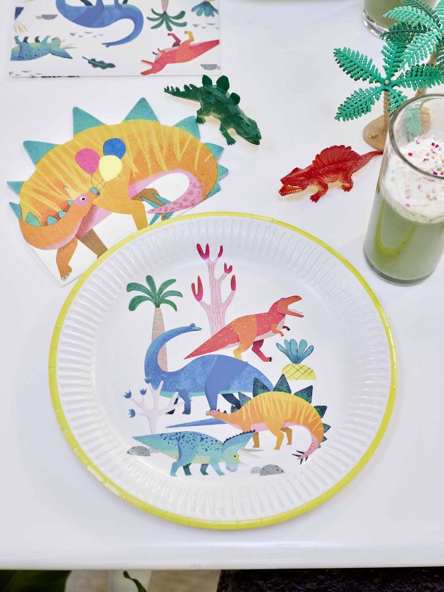 Party Dinosaur Shaped Napkins - 16 Pack - Magnolia BabyParty Supplies